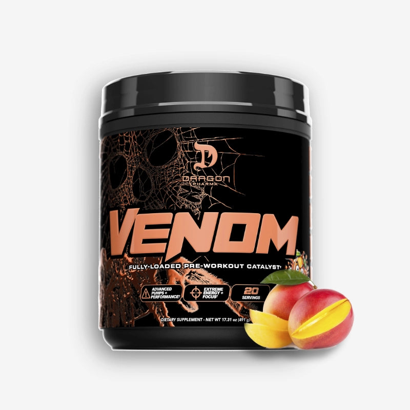 VENOM FULLY LOADED 20 SERVICIOS SABOR MANIC MANGO – DRAGON PHARMA
