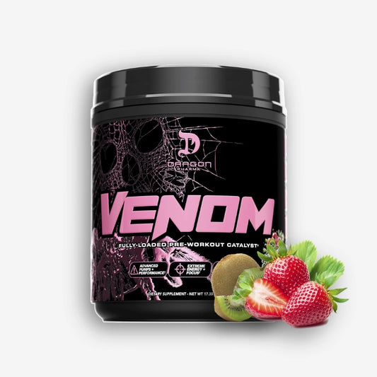 VENOM FULLY LOADED 20 SERVICIOS SABOR STARWBERRY KIWI – DRAGON PHARMA