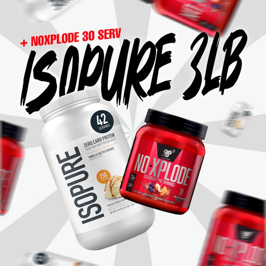 COMBO ISOPURE 3 LB + NO XPLODE 30 SERV
